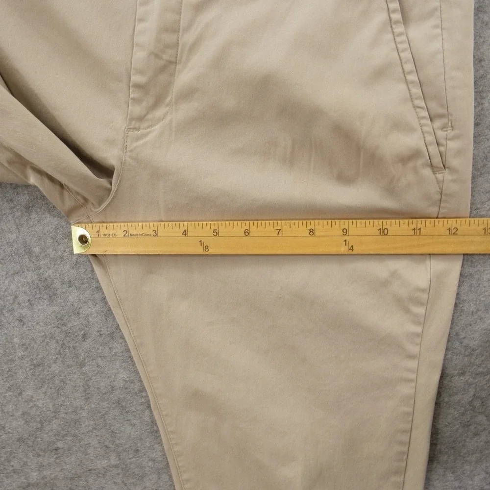 Birddogs Boom Boomstick Pants Beige Chino Flat Front Golf Mid Rise